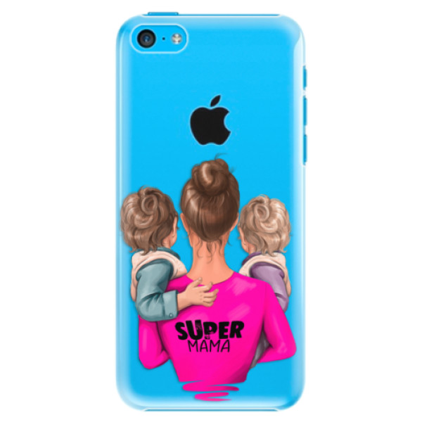 Plastové puzdro iSaprio - Super Mama - Two Boys - iPhone 5C