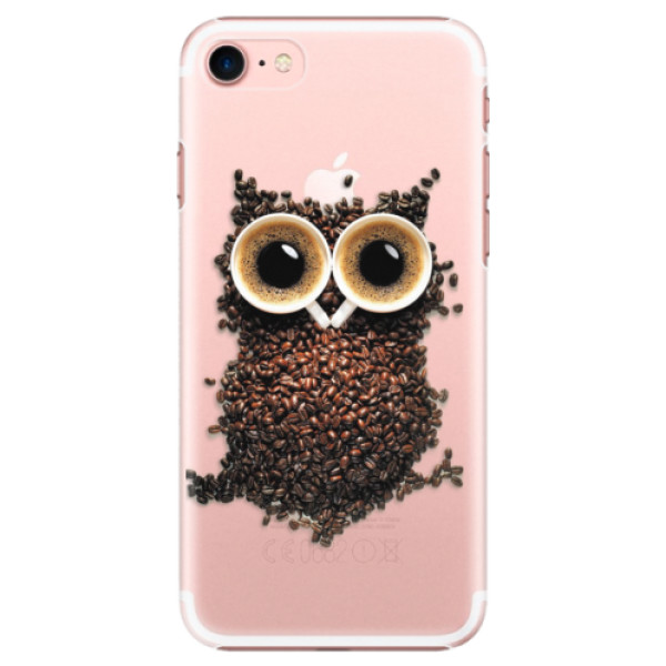 Plastové puzdro iSaprio - Owl And Coffee - iPhone 7