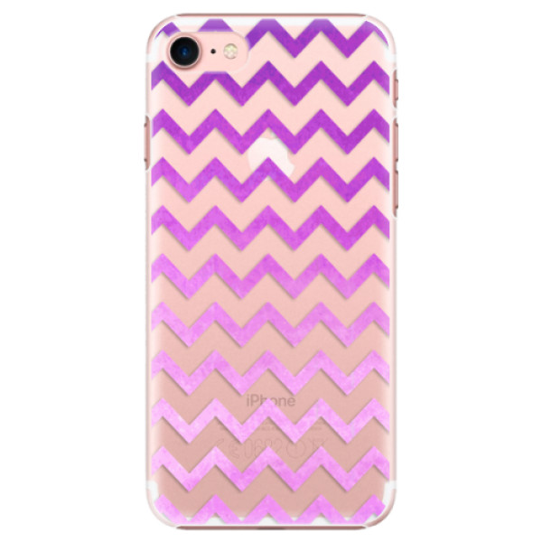 Plastové puzdro iSaprio - Zigzag - purple - iPhone 7