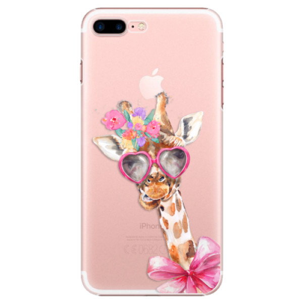 Plastové puzdro iSaprio - Lady Giraffe - iPhone 7 Plus