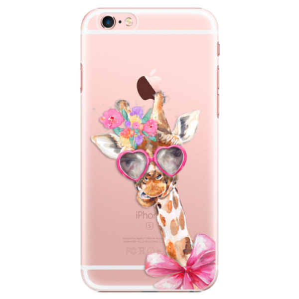 Plastové puzdro iSaprio - Lady Giraffe - iPhone 6 Plus/6S Plus