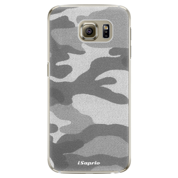 Plastové puzdro iSaprio - Gray Camuflage 02 - Samsung Galaxy S6 Edge