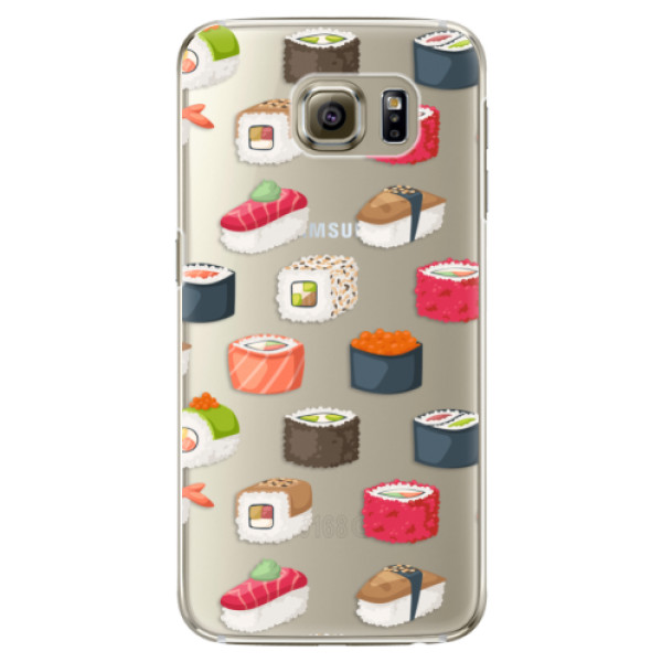Plastové puzdro iSaprio - Sushi Pattern - Samsung Galaxy S6 Edge Plus