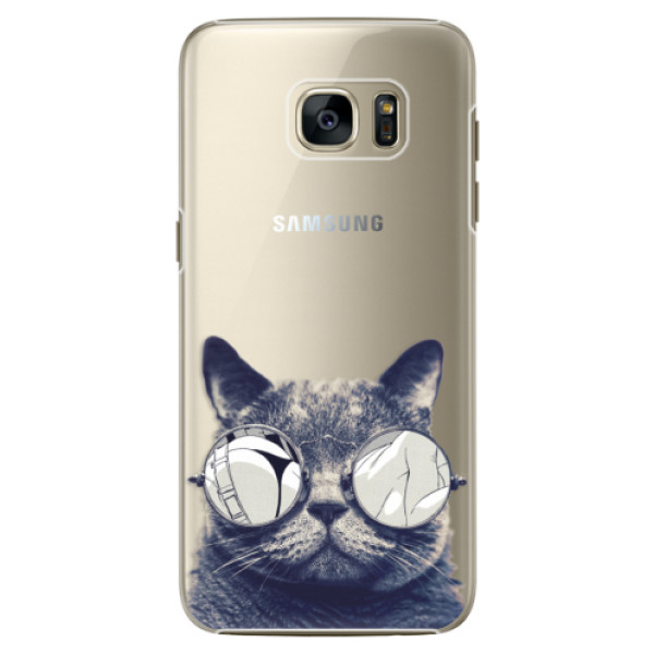 Plastové puzdro iSaprio - Crazy Cat 01 - Samsung Galaxy S7 Edge