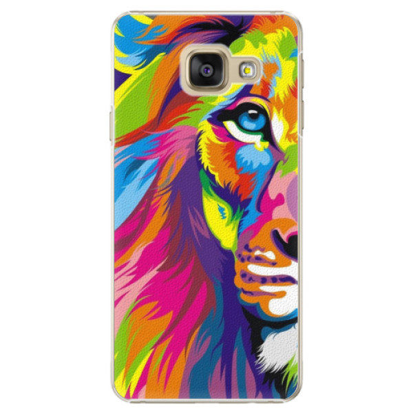 Plastové puzdro iSaprio - Rainbow Lion - Samsung Galaxy A3 2016