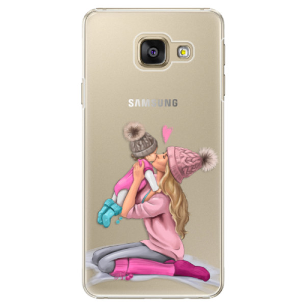 Plastové puzdro iSaprio - Kissing Mom - Blond and Girl - Samsung Galaxy A5 2016