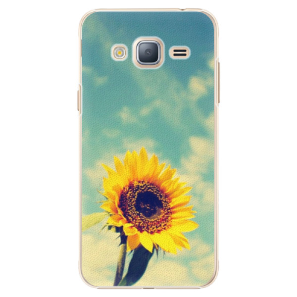 Plastové puzdro iSaprio - Sunflower 01 - Samsung Galaxy J3 2016