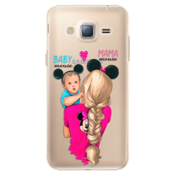 Plastové puzdro iSaprio - Mama Mouse Blonde and Boy - Samsung Galaxy J3 2016