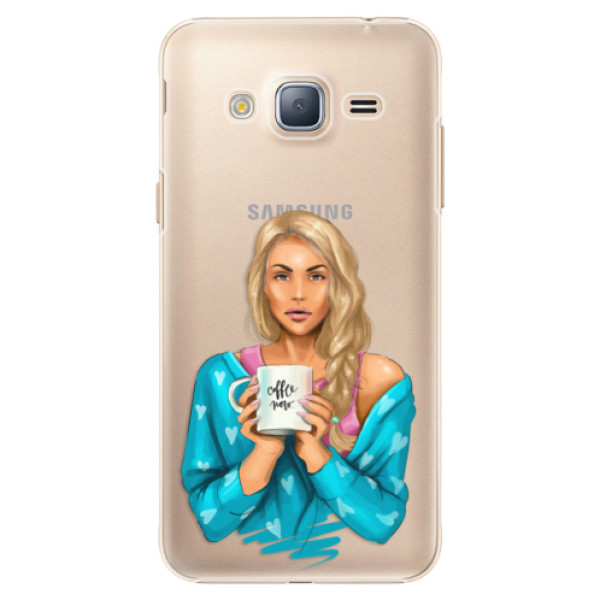 Plastové puzdro iSaprio - Coffe Now - Blond - Samsung Galaxy J3 2016