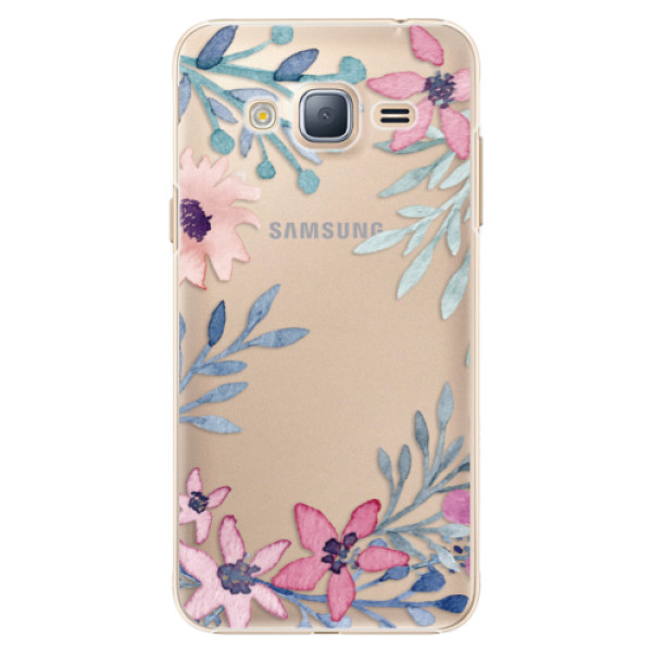 Plastové puzdro iSaprio - Leaves and Flowers - Samsung Galaxy J3 2016