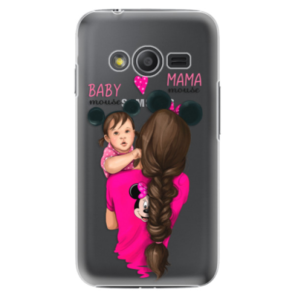 Plastové puzdro iSaprio - Mama Mouse Brunette and Girl - Samsung Galaxy Trend 2 Lite