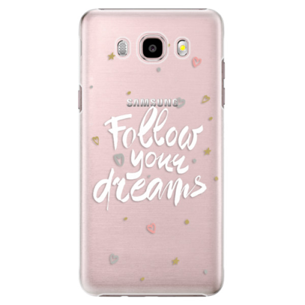 Plastové puzdro iSaprio - Follow Your Dreams - white - Samsung Galaxy J5 2016
