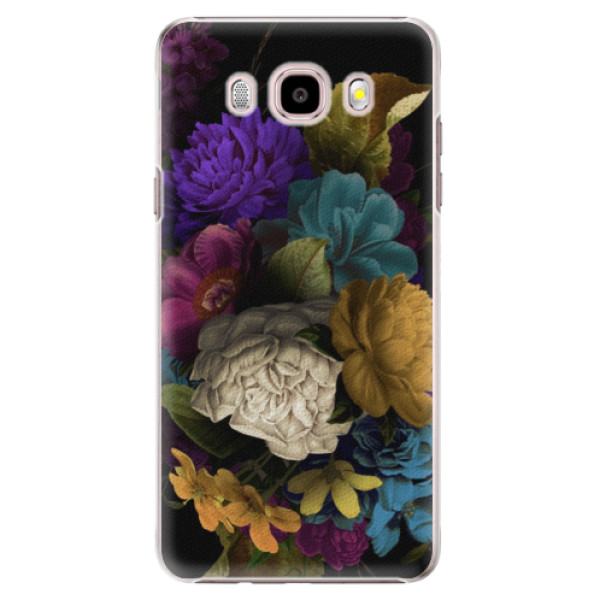 Plastové puzdro iSaprio - Dark Flowers - Samsung Galaxy J5 2016