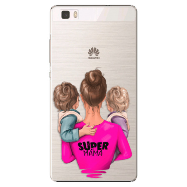 Plastové puzdro iSaprio - Super Mama - Two Boys - Huawei Ascend P8 Lite