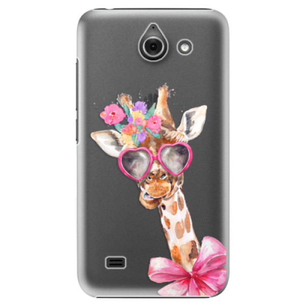 Plastové puzdro iSaprio - Lady Giraffe - Huawei Ascend Y550
