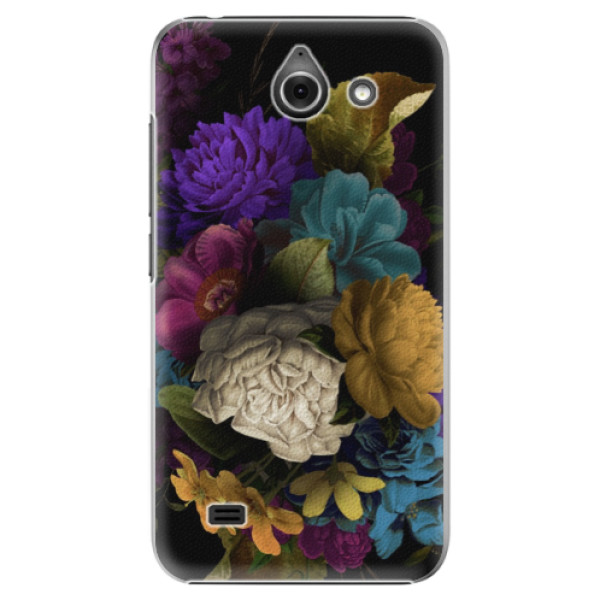 Plastové puzdro iSaprio - Dark Flowers - Huawei Ascend Y550