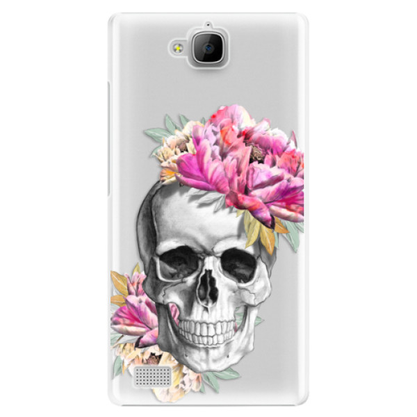 Plastové puzdro iSaprio - Pretty Skull - Huawei Honor 3C
