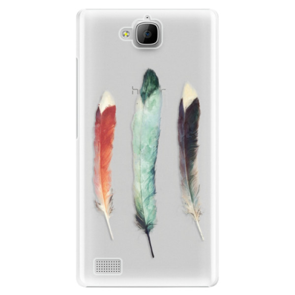 Plastové puzdro iSaprio - Three Feathers - Huawei Honor 3C