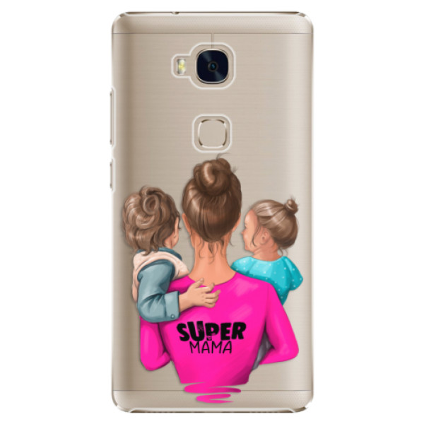 Plastové puzdro iSaprio - Super Mama - Boy and Girl - Huawei Honor 5X