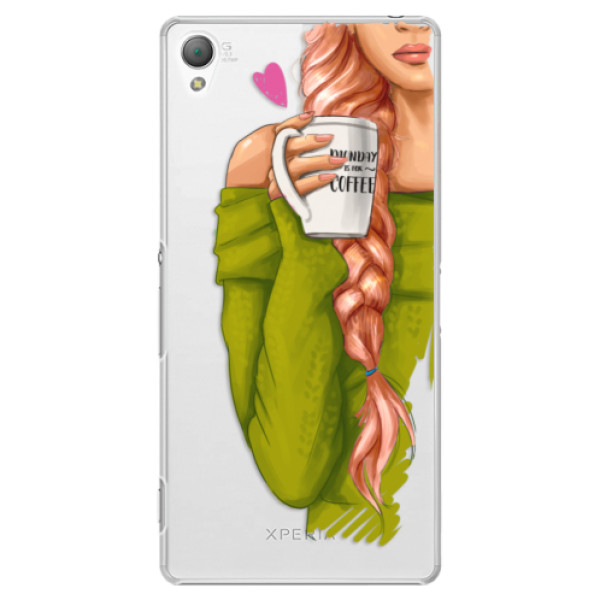 Plastové puzdro iSaprio - My Coffe and Redhead Girl - Sony Xperia Z3