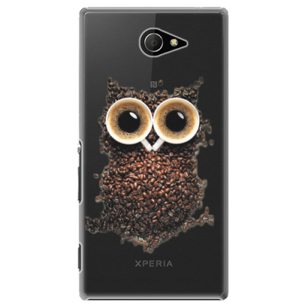 Plastové puzdro iSaprio - Owl And Coffee - Sony Xperia M2