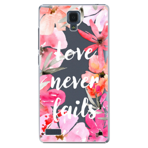Plastové puzdro iSaprio - Love Never Fails - Xiaomi Redmi Note