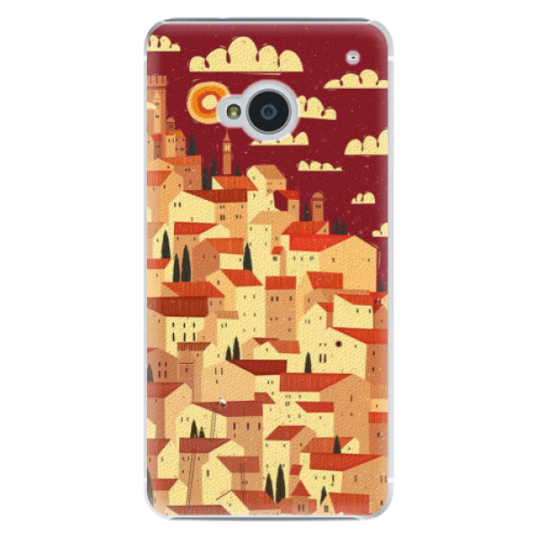 Plastové puzdro iSaprio - Mountain City - HTC One M7