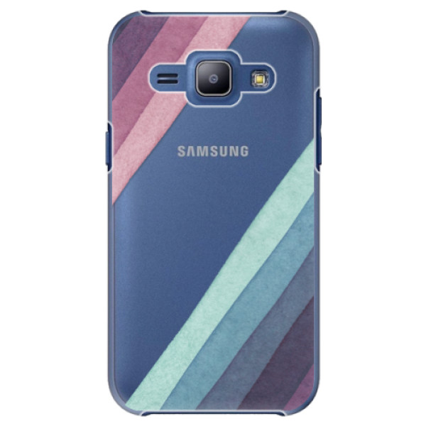 Plastové puzdro iSaprio - Glitter Stripes 01 - Samsung Galaxy J1