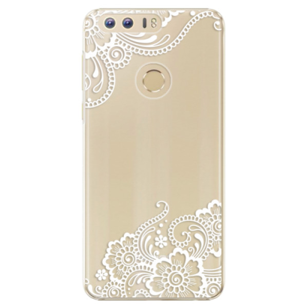 Plastové puzdro iSaprio - White Lace 02 - Huawei Honor 8