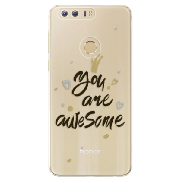 Plastové puzdro iSaprio - You Are Awesome - black - Huawei Honor 8
