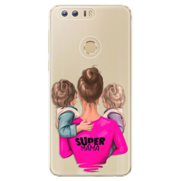 Plastové puzdro iSaprio - Super Mama - Two Boys - Huawei Honor 8