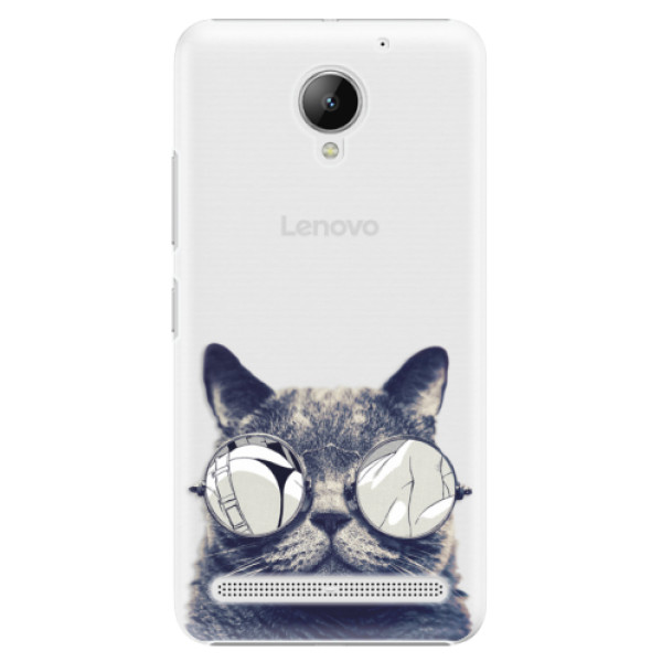 Plastové puzdro iSaprio - Crazy Cat 01 - Lenovo C2