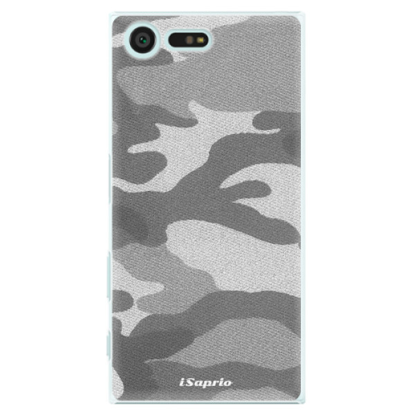 Plastové puzdro iSaprio - Gray Camuflage 02 - Sony Xperia X Compact