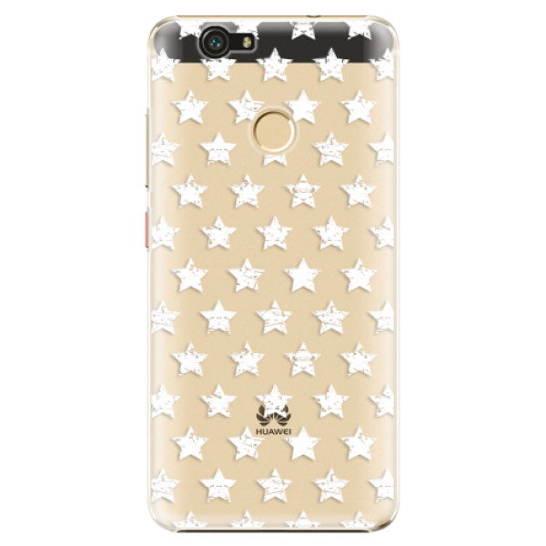 Plastové puzdro iSaprio - Stars Pattern - white - Huawei Nova