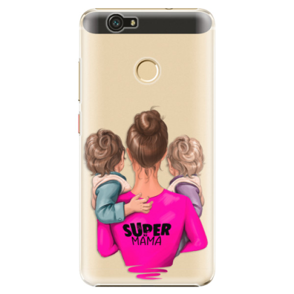 Plastové puzdro iSaprio - Super Mama - Two Boys - Huawei Nova