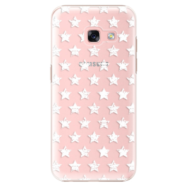 Plastové puzdro iSaprio - Stars Pattern - white - Samsung Galaxy A3 2017
