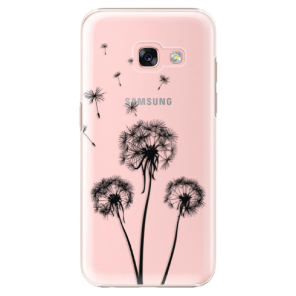 Plastové puzdro iSaprio - Three Dandelions - black - Samsung Galaxy A3 2017