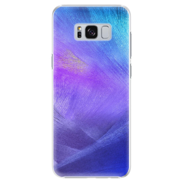 Plastové puzdro iSaprio - Purple Feathers - Samsung Galaxy S8 Plus
