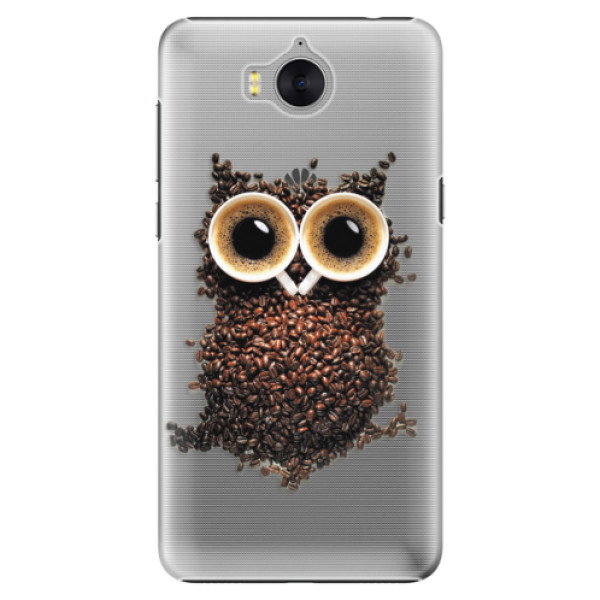 Plastové puzdro iSaprio - Owl And Coffee - Huawei Y5 2017 / Y6 2017