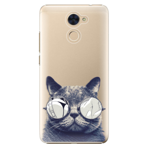 Plastové puzdro iSaprio - Crazy Cat 01 - Huawei Y7 / Y7 Prime