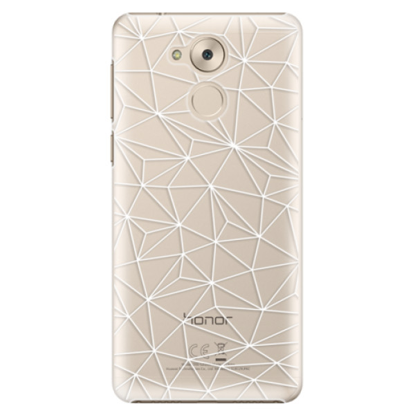 Plastové puzdro iSaprio - Abstract Triangles 03 - white - Huawei Nova Smart