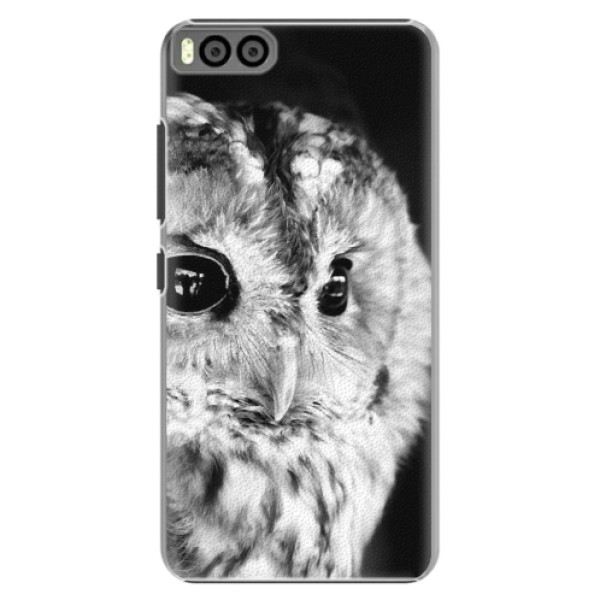 Plastové puzdro iSaprio - BW Owl - Xiaomi Mi6