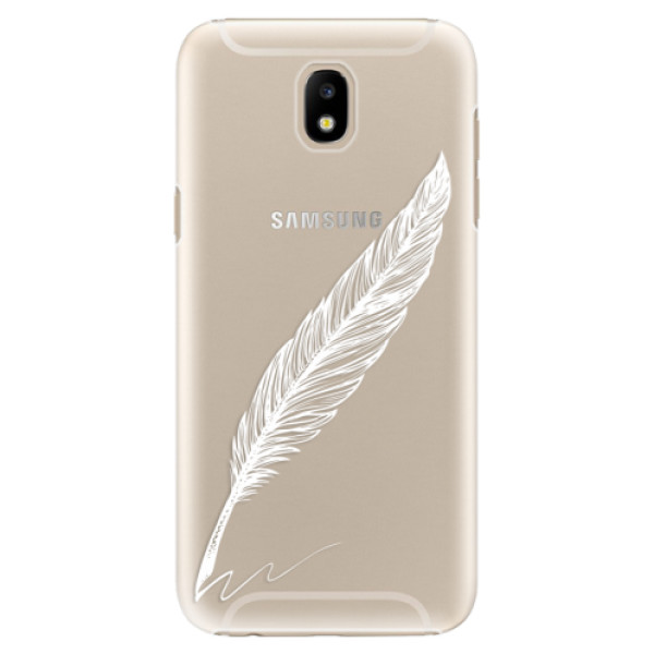 Plastové puzdro iSaprio - Writing By Feather - white - Samsung Galaxy J5 2017
