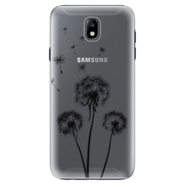 Plastové puzdro iSaprio - Three Dandelions - black - Samsung Galaxy J7 2017