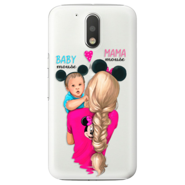 Plastové puzdro iSaprio - Mama Mouse Blonde and Boy - Lenovo Moto G4 / G4 Plus