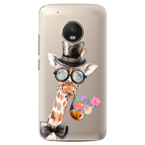 Plastové puzdro iSaprio - Sir Giraffe - Lenovo Moto G5 Plus