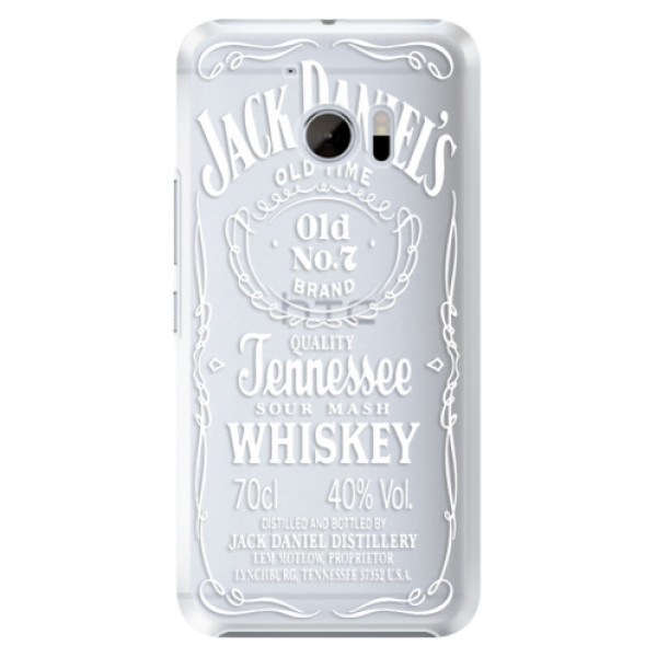 Plastové puzdro iSaprio - Transparent White Jack - HTC 10