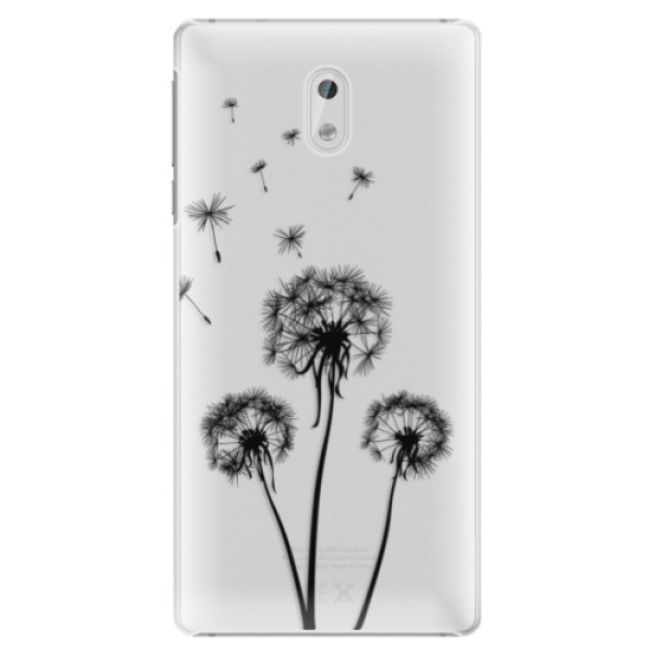 Plastové puzdro iSaprio - Three Dandelions - black - Nokia 3