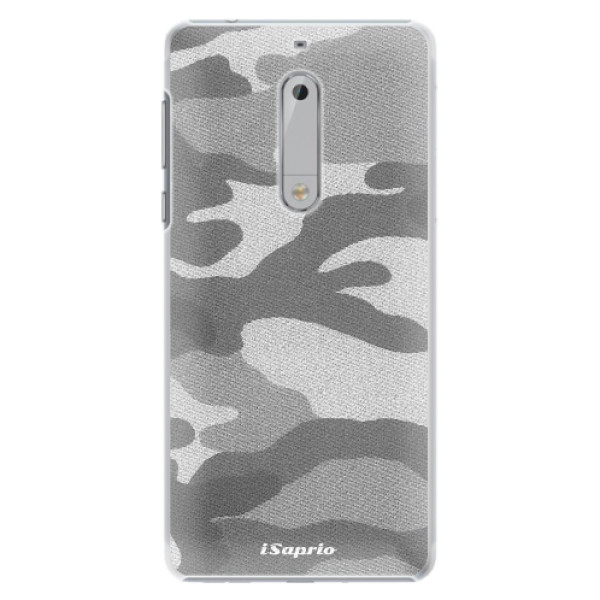 Plastové puzdro iSaprio - Gray Camuflage 02 - Nokia 5