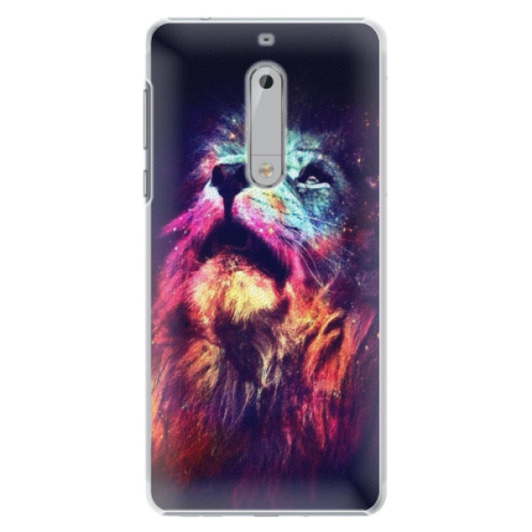 Plastové puzdro iSaprio - Lion in Colors - Nokia 5